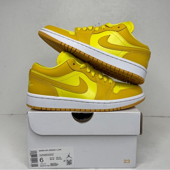 Nike Air Jordan 1 Retro Low WMNS “Yellow Strike” 2022 - Picture 1 of 4